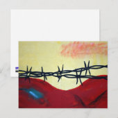 Abstrakt - Stacheldraht Postkarte (Vorne/Hinten)