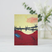Abstrakt - Stacheldraht Postkarte (Stehend Vorderseite)