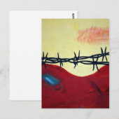 Abstrakt - Stacheldraht Postkarte (Vorne/Hinten)