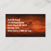 Abstrakt & Stahl Moderne Berufliche Visitenkarte (Rückseite)