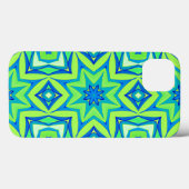 Abstrakt Star Geometric - Linse grün und blau Case-Mate iPhone Hülle (Rückseite (Horizontal))
