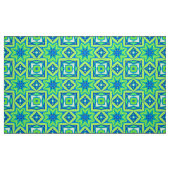 Abstrakt Star Geometric - Linse grün und blau Stoff (Fat Quarter (45,7 x 55,9 cm))
