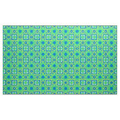 Abstrakt Star Geometric - Linse grün und blau Stoff (Yard (91,4 cm))