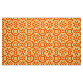 Abstrakt Star Geometric - Orange und Gold Stoff (Fat Quarter (45,7 x 55,9 cm))