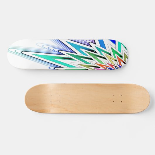 Abstrakt-Star-Skateboard Skateboard (Horizontal)
