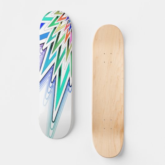 Abstrakt-Star-Skateboard Skateboard (Vorderseite)