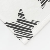 Abstrakt Stars Glitzer Dots Fleecedecke (Ecke)