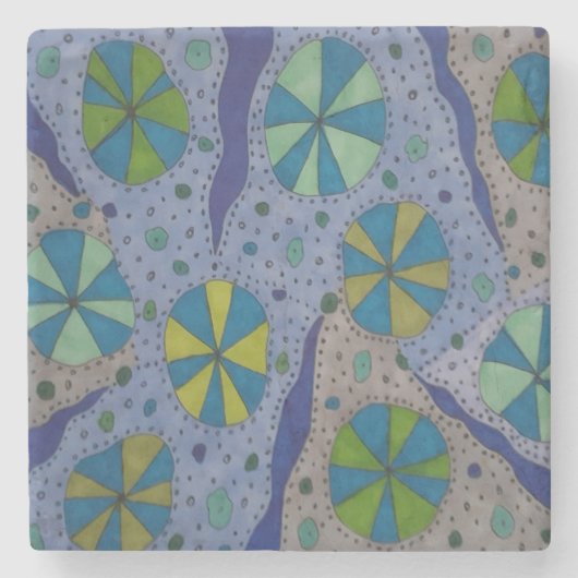 Abstrakt  steinuntersetzer (Vorderseite)