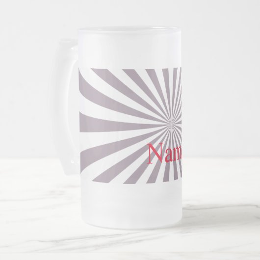 Abstrakt Sternexplosion Thunder_Cove Mattglas Bierglas (Vorderseite Links)