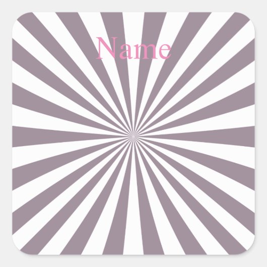 Abstrakt Sternexplosion Thunder_Cove Quadratischer Aufkleber (Vorderseite)