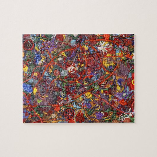 Abstrakt - Stoff Farbe - Verstand Puzzle (Horizontal)