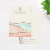 Abstrakt Stone Gold Forecard Ohrring Display Card (Schreibtisch)