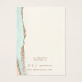 Abstrakt Stone Gold Forecard Ohrring Display Card (Rückseite)