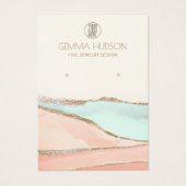 Abstrakt Stone Gold Forecard Ohrring Display Card (Vorderseite)