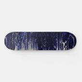 Abstrakt Street Art Inspiriert Dark Blue Ocean Skateboard (Horizontal)