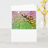 Abstrakt Street View 719, Karte (Gelbe Blume)