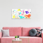 Abstrakt Stretch Canvas Print Leinwanddruck (Insitu (Wohnzimmer))