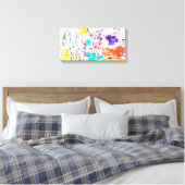 Abstrakt Stretch Canvas Print Leinwanddruck (Insitu (Schlafzimmer))