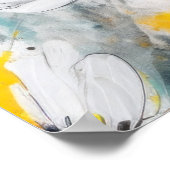 Abstrakt strukturierte Blume Poster (Ecke)