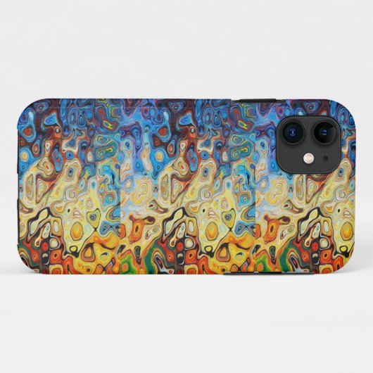 Abstrakt strukturiertes Muster Case-Mate iPhone Hülle (Rückseite (Horizontal))