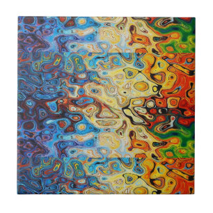 Abstrakt strukturiertes Muster Fliese