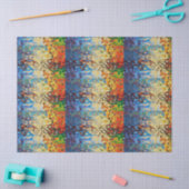 Abstrakt strukturiertes Muster Seidenpapier (Basteln)