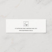 ABSTRAKT STUDIERENDES ANMELDUNGSLOGO FÜR EINE GEWA MINI VISITENKARTE (Rückseite)