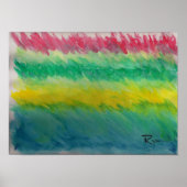 Abstrakt - Sturm vor der Ruhe Poster (Vorne)