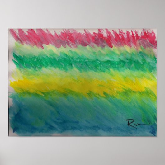 Abstrakt - Sturm vor der Ruhe Poster (Vorne)