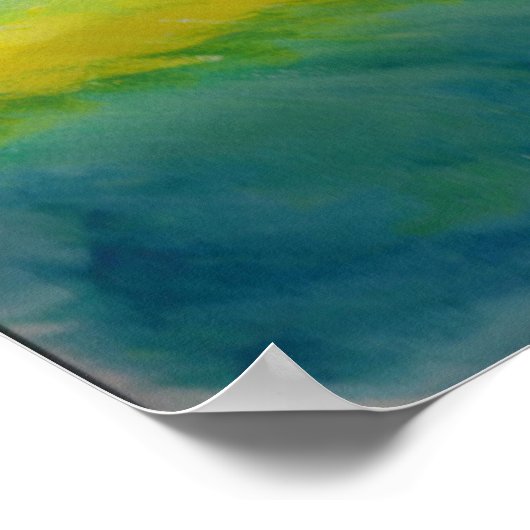 Abstrakt - Sturm vor der Ruhe Poster (Ecke)