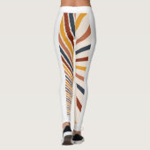 Abstrakt Sun Moon Boho Posters Leggings (Rückseite)