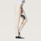 Abstrakt Sun Moon Boho Posters Leggings (Rechts)