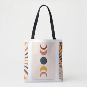 Abstrakt Sun Moon Boho Posters Tasche