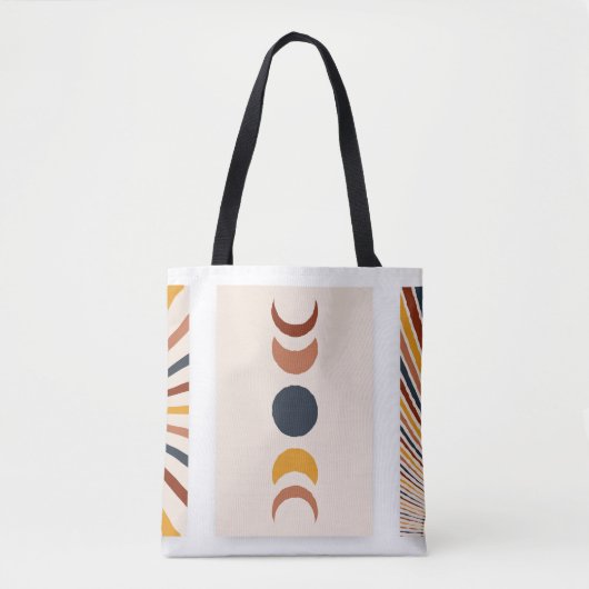 Abstrakt Sun Moon Boho Posters Tasche (Vorderseite)