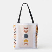 Abstrakt Sun Moon Boho Posters Tasche (Rückseite)