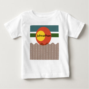 Abstrakt Sundown Baby T-shirt