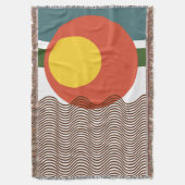 Abstrakt Sundown Decke (Vorderseite Vertikal)