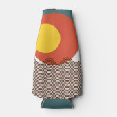 Abstrakt Sundown Flaschenkühler (Vorderseite)