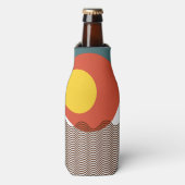 Abstrakt Sundown Flaschenkühler (Flaschenvorderseite)