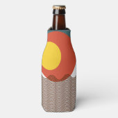 Abstrakt Sundown Flaschenkühler (Flaschenvorderseite)
