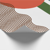 Abstrakt Sundown Geschenkpapier (Ecke)