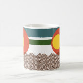 Abstrakt Sundown Kaffeetasse (Mittel)