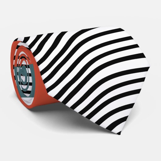 Abstrakt Sundown Krawatte (Gerollt)