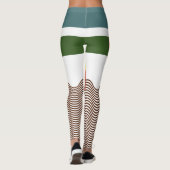 Abstrakt Sundown Leggings (Rückseite)