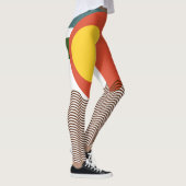 Abstrakt Sundown Leggings (Rechts)