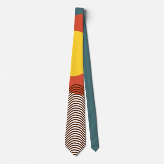 Abstrakt Sundown Neck Tie Krawatte (Vorderseite)