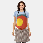 Abstrakt Sundown Schürze (Getragen)