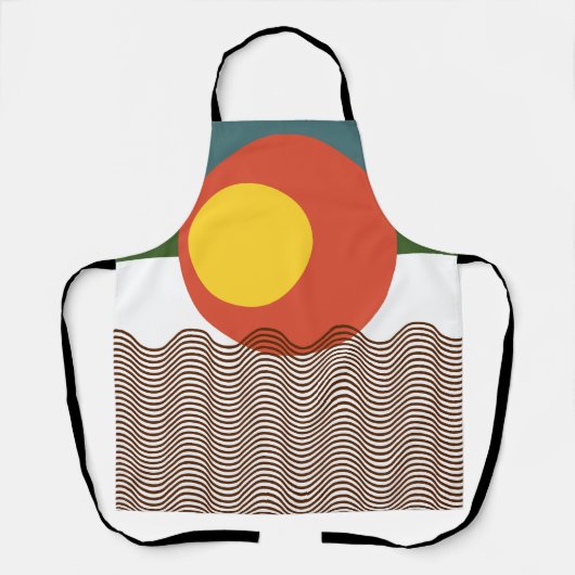 Abstrakt Sundown Schürze (Vorderseite)