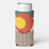 Abstrakt Sundown Selters Dosenkühler (Seltzer Vorderseite)