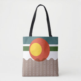 Abstrakt Sundown Tasche